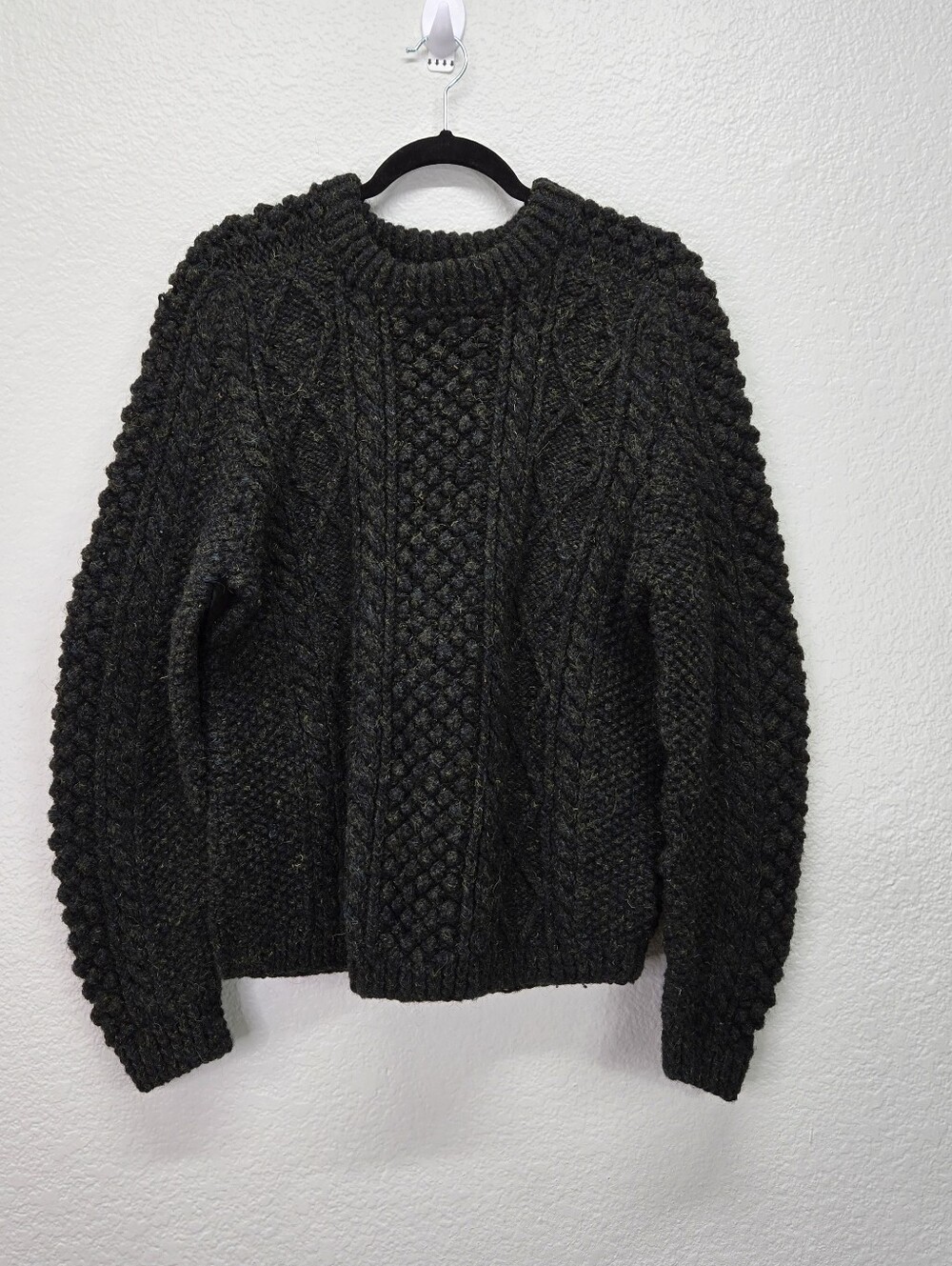 VTG Loch Erisort Woollens Hand Knitted Sweater Mens Large Hebrides Scotland
